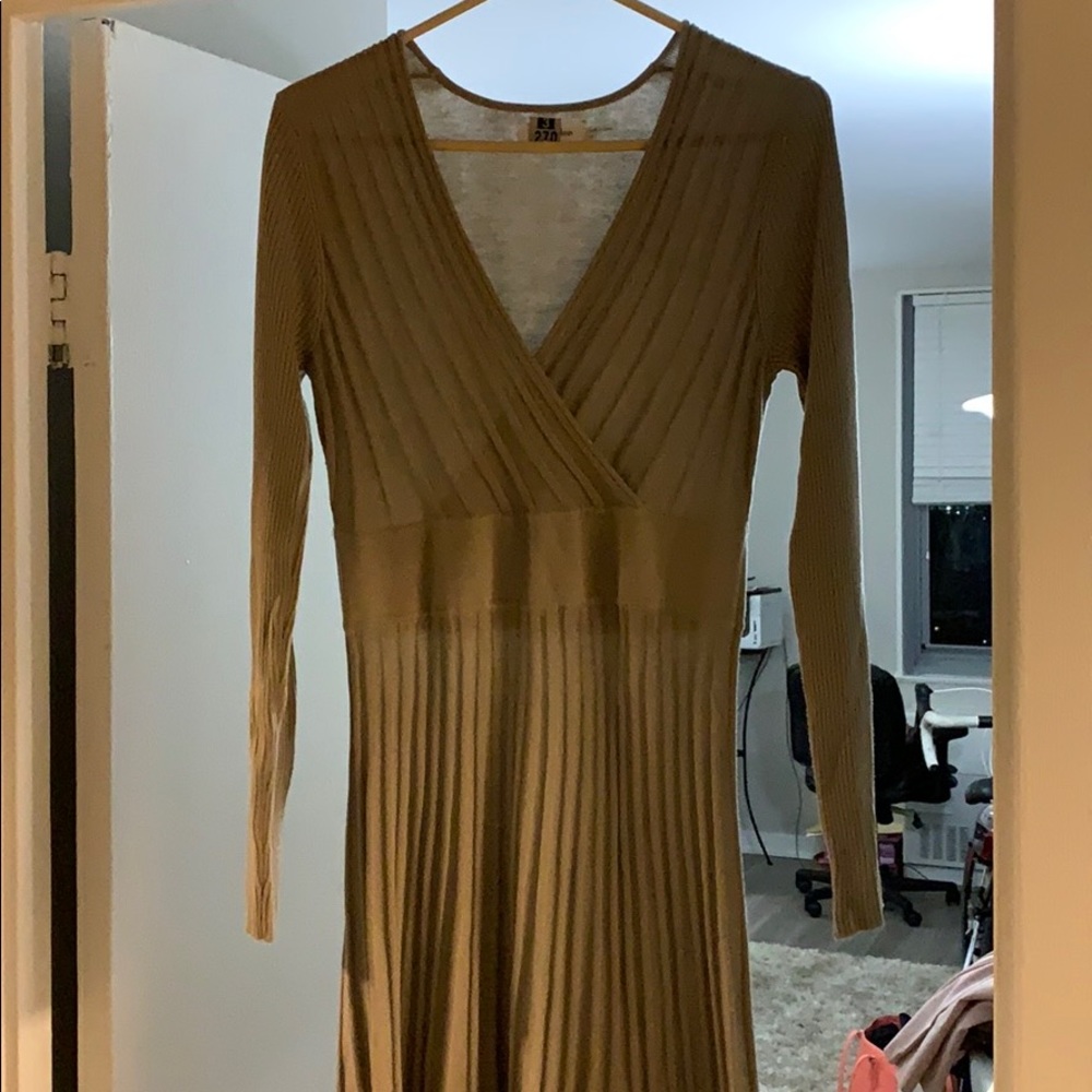 Beige Calvin Klein Sweater Dress